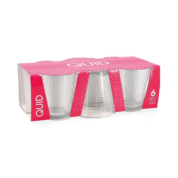 Glazenset Quid Lina Transparant Glas 6 Onderdelen 250 ml