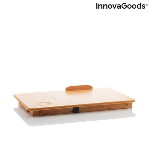 Bamboe Opklapbare Bijzettafel Lapwood InnovaGoods