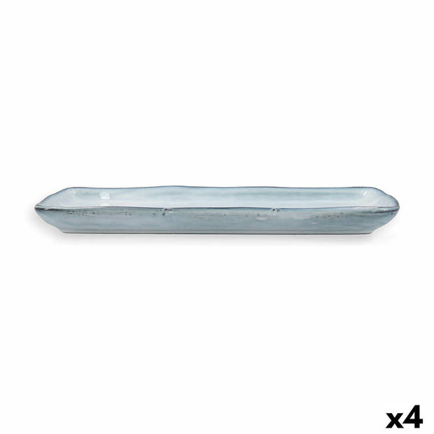 Serveerschaal Quid Boreal Keramisch Blauw (28 x 14 cm) (Pack 4x)