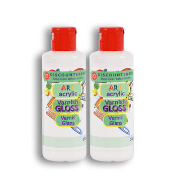 2 stuks Varnish 100 ml Acrylvernis hobbywinkel 196 g Glanzende vernis transparent 11.5cm*3.5cm