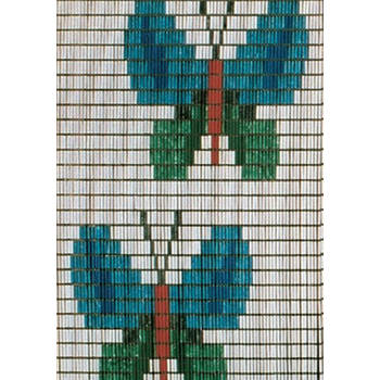 Vliegengordijnenexpert Hulzen Vlinders Gekleurd - 90x210cm
