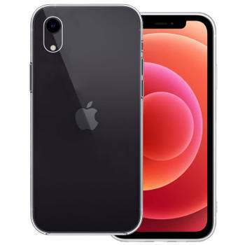 Basey iPhone XR Hoesje Siliconen Back Cover Case - iPhone XR Hoes Silicone Case Hoesje - Transparant