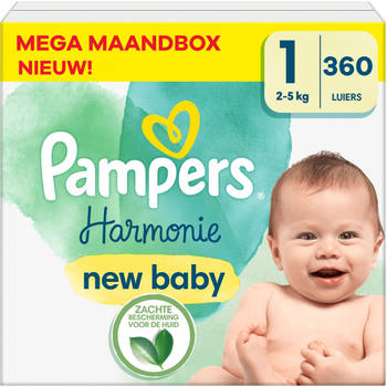 Pampers - Harmonie - Maat 1 - Mega Maandbox - 360 stuks - 2/5 KG