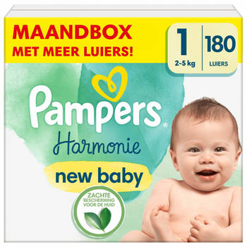 Pampers - Harmonie - Maat 1 - Maandbox - 180 stuks - 2/5 KG