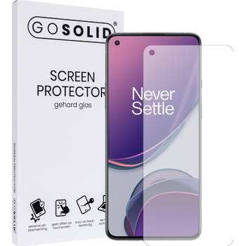 GO SOLID! Screenprotector voor Oneplus 8T 5G gehard glas