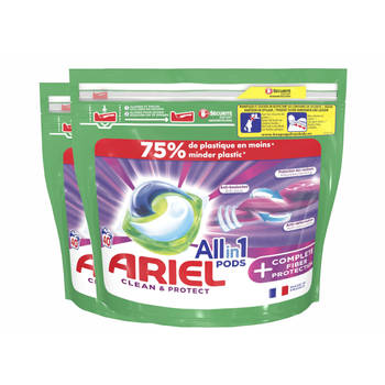 Ariel All-in-1 Pods Met Extra Vezelbescherming - 2x40 Wasbeurten - Voordeelverpakking