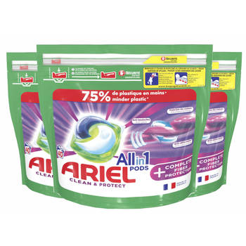 Ariel All-in-1 Pods Met Extra Vezelbescherming - 3x40 Wasbeurten - Voordeelverpakking