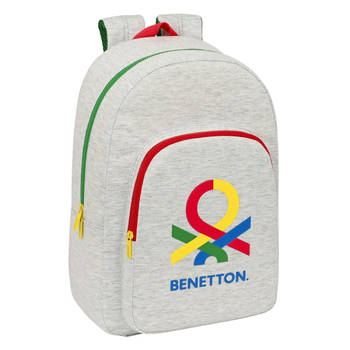 Schoolrugzak Benetton Pop Grijs (30 x 46 x 14 cm)