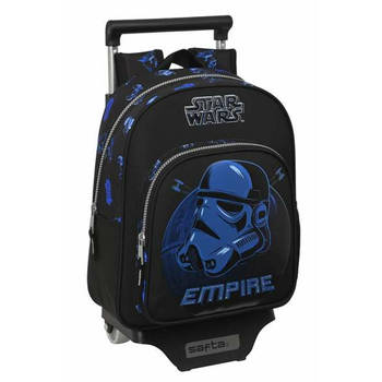 Schoolrugzak met Wielen Star Wars Digital escape Zwart 27 x 33 x 10 cm