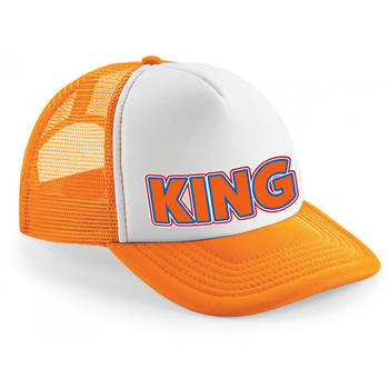 Koningsdag oranje snapback - king - voor volwassenen - Verkleedhoofddeksels