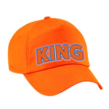 King pet - oranje Koningsdag pet - voor volwassenen - Verkleedhoofddeksels