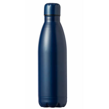 RVS waterfles/drinkfles kleur blauw - met schroefdop - 790 ml - Drinkflessen