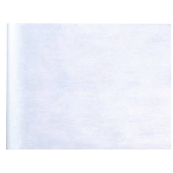 Santex Bruiloft tafelloper op rol - polyester - wit - 30 cm x 10 m - Feesttafelkleden