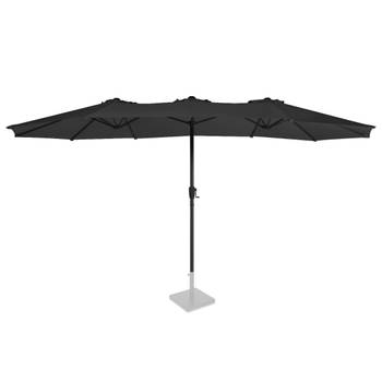 VONROC Parasol Iseo - 460x270cm - Premium parasol Antraciet/Zwart