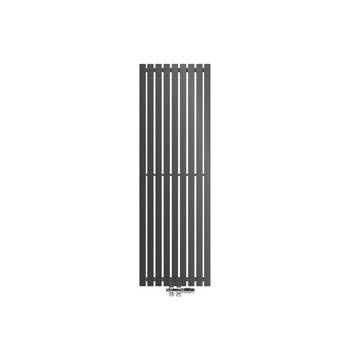 Badkamerradiator Stella 480x1400 mm antraciet met wandaansluitset