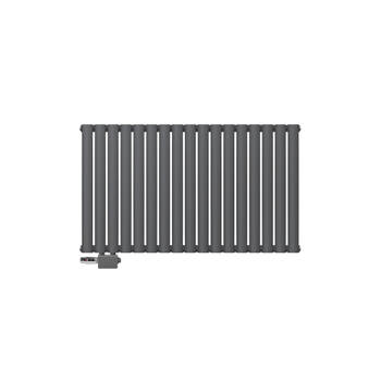 Paneelradiator dubbellaags 600x1020 mm antraciet incl. universele aansluitset ML design