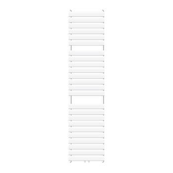 Badkamer radiator middenaansluiting 500x1800 mm wit met muuraansluitset LuxeBath