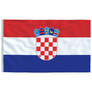 vidaXL Vlag Kroati?? 90x150 cm