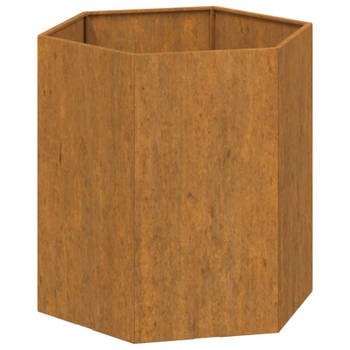 vidaXL Plantenbak roestig 40x40x45 cm cortenstaal