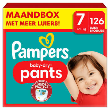 Pampers - Baby Dry Pants - Maat 7 - Maandbox - 126 stuks - 17+ KG