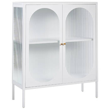 Beliani SARRE - Sideboard-Wit-Staal