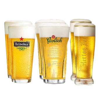 Bierglazen cadeau set - The Pilsener 2 - 6 Stuks