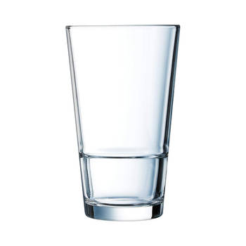 Glazenset Arcoroc Stack Up Transparant Glas (470 ml) (6 Stuks)