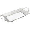 Rectangular mirror tray 41x22 cm Decorative trays Metal Tray With Mirror Silver tray