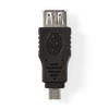 Nedis USB Micro-B Adapter - CCGB60901BK - Zwart