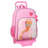 Schoolrugzak met Wielen Barbie Girl Roze 33 x 42 x 14 cm