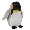 Ravensden pluche koningspinguin knuffel - zwart/wit - 15 cm - dieren - Vogel knuffels