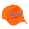 King pet - oranje Koningsdag pet - voor volwassenen - Verkleedhoofddeksels
