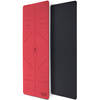 Yogamat, zwart-rood, 183 x 61 x 0,6 cm, fitnessmat, gymmat, gymnastiekmat, logo