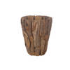 DKNC - Plantenbak Samantha - Erosie hout - 50x60cm - Natuurlijk