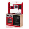 Baby Vivo - Kinderkeuken speelkeuken van hout met schoolbord - Mila in rood