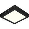 LED Downlight - 18W - Natuurlijk Wit 4200K - Mat Zwart - Opbouw - Vierkant - Aluminium - 225mm