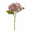 Decoratieve tak Hydrangea Roze - 64 cm