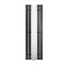 Badkamerradiator enkellaags incl. spiegel 1600x450 mm antraciet met middenaansluiting LuxeBath