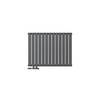 Paneelradiator dubbellaags 78x60 cm antraciet incl. set voor wandaansluiting ML-Design