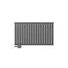 Paneelradiator dubbellaags 600x1020 mm antraciet incl. universele aansluitset ML design