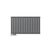 Paneelradiator dubbellaags 102x60 cm antraciet incl. wandaansluitset ML-Design