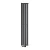 Paneelradiator enkel laags 30x180cm antraciet met vloeraansluitset ML design