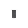 Paneelradiator enkellaags 600x300 mm Antraciet met wandaansluitset ML-Design