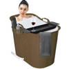 LIFEBATH - Zitbad Nancy - 200L - Bath Bucket - Inclusief Badrek - Goud