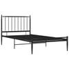 vidaXL Bedframe metaal zwart 90x200 cm