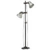 The Living Store Industriële Vloerlamp - Zwart/Zilver - 28x160 cm - E27 fitting - Max 25W