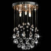 The Living Store Plafondlamp Balvormig kralenontwerp - 25 x 40 cm - Zilver transparant - G9 - 3 fittingen