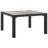 vidaXL Salontafel tuin 55x55x31 cm DPC en staal grijs