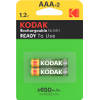 Kodak Rechargeable Ni-MH AAA battery 650mAh (2 pk)