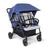 GAGGLE Odyssey 4x4 Quad Kinderwagen voor 4 kinderen Buggy met zonnekap in Blauw / Zwart